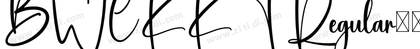 BWCKKT Regular免费字体转换